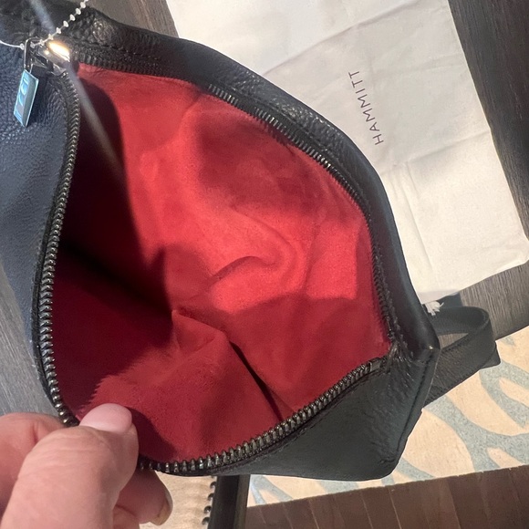 NWT Hammitt Large VIP Black/Gunmetal Crossbody - Picture 9 of 15